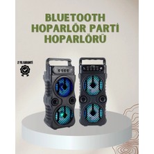 Herşey Trend 1200 Mah Şarjlı LED Işıklı Bluetooth Hoparlör – Fm Radyolu, Hafıza Kart Destekli