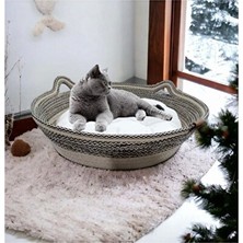 Solvéra Elyaflı Terletmeyen Kedi ve Köpek Yatağı, 40 cm Boyutunda