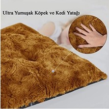 Solvéra Renkli Peluş Kedi ve Köpek Yatağı, Karışık Renkli Yer Minderi