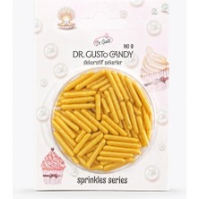 Dr. Gusto Spagetti Şekilli Altın Pasta Süsleme Şekeri
