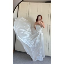 Ayşenur Dinçer Butik Cindirella Abiye Beyaz