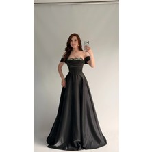 Ayşenur Dinçer Butik Soft Glam Abiye Siyah