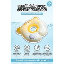 Solvéra Ayıcık Temalı Kendinden Şişen Çocuk Havuz Simidi, Renkli ve Güvenli Kolluk & Simit