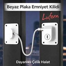 Solvéra Güvenli Balkon ve Kapı Emniyet Kilidi, Çocuklara ve Ev Güvenliğine Uygun Koruyucu ve Kilit