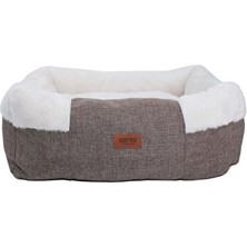 Solvéra Luxe Comfort Kahverengi Large Yatak - Şık ve Konforlu Uyku Alanı Kedi ve Köpek Yatağı