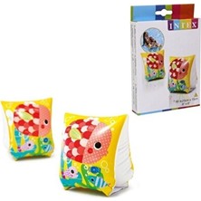 Solvéra Balık Desenli Çocuk Yüzme, 3-6 Yaş Kolluk & Simit