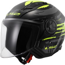 Ls2 Aırflow 2 Brush Siyah-Neon Sarı Kask
