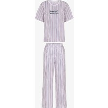 Penti Vacation Çizgili Kısa Kollu Pantolon Pijama Takımı