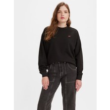 Levi's Kadın Siyah Bisiklet Yaka Sweatshirt A3172-0010