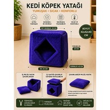 Solvéra Küçük Dostlar Için Rahat Küp Yuva ve Yatak Kedi ve Köpek Yatağı