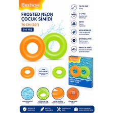 Solvéra Neon Renkli Çocuk Simidi - 3-6 Yaş Güvenli Yüzme Kolluğu Kolluk & Simit