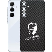 Kapps Samsung Galaxy A55 ile Uyumlu Bumper Serisi Premium Arka Kapak Kaplama(Kenarlar Yoktur!)