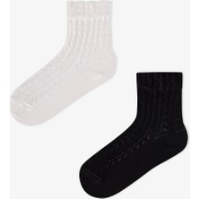 Penti Kız Çocuk Angel Lace Pamuklu 2 Çift Soket Çorap