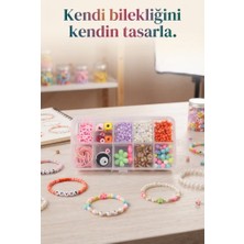Farbu Oyuncak Ip ve Boncuklar Dahil Takı Sınırsız Kombinasyon Sunan Tasarım Seti Kendi Bilekliğini Kendin Tasarla