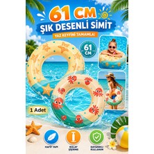 Solvéra Desenli Çocuk Yüzme Simidi ile Güvenli ve Renkli Yüzme Eğlencesi Kolluk & Simit