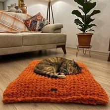 Solvéra Yıkanabilir El Örgüsü Yumuşak Yatak, Ultra Konfor ve Kolay Temizlik Kedi ve Köpek Yatağı