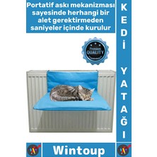 Solvéra Konforlu Askılı Kedi Yatağı, Rahat Kumaş ve Pratik Tasarım Kedi ve Köpek Yatağı 45X32X3 cm