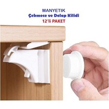 Solvéra Görünmez Manyetik Dolap Güvenlik Kilidi - Çocuklara Karşı Güçlü Koruma Koruyucu ve Kilit