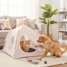 Solvéra Eğlenceli Oyun Çadırı, Kedi ve Köpekler Için Dinlenme ve Saklambaç Alanı