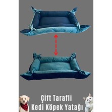 Solvéra Çift Taraflı Orta Boy Kedi ve Köpek Yatağı, 70X50 cm