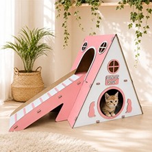 Solvéra Bungalov Kedi Evi ile Güvenli ve Konforlu Oyun Alanı Kedi ve Köpek Yatağı