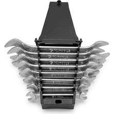 Proalet Gk Tools 1. Kalite Krom Vanadyum Açık Ağız Anahtar Takımı 8 Parça (6-22 Mm), Iki Ağızlı Paslanmaz El Aletleri Seti, Özel Taşıma Standlı Iki Yönlü Somun Sıkma ve Sökme Seti