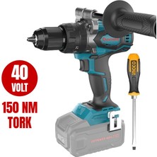 Catpower Kayasan 4411 Kömürsüz Akülü Darbeli Vidalama Li-Ion 40V 150NM Düz Yıldız Tornavida