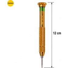Piyatech 0.6 mm Y Uç Profesyonel Metal Hassas Tornavida - Telefon, Saat, Gözlük ve iPhone Tamir Tornavidası 12 cm