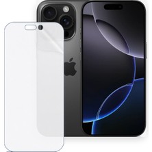Schitec Apple iPhone 16 Pro Uyumlu Ön Yüzey Nano Şeffaf Hidrojel Ekran Koruyucu