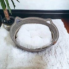 Solvéra Decohandy Elyaflı Kedi Yatağı, Yumuşak ve Sıcacık Tasarım Kedi ve Köpek Yatağı