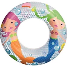 Solvéra Çok Renkli Simit, Çocuklar Için Eğlenceli Yüzme Aksesuarı (51CM) Kolluk & Simit