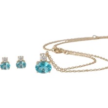 Necati Gün Lina Aqua Gümüş Set