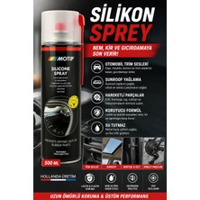 Motip Silikon Spreyi Nem Kir ve Gıcırdamaya Son Verir Otomobil Trim Sesi-Sunroof Yağlama 500 ml