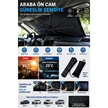 Solvéra Katlanabilir Uv Korumalı Ön Cam Güneşlik Şemsiye Oto Güneşlik Perde
