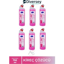 Diversey 6 Adet Taski Clonet Extra Kireç Çözücü ve Banyo Temizleyicisi 750ML