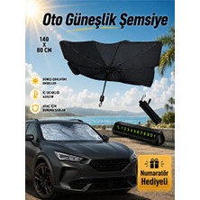 Solvéra Güçlü Güneş Koruyucu Ön Cam Güneşlik Şemsiyesi Oto Güneşlik Perde