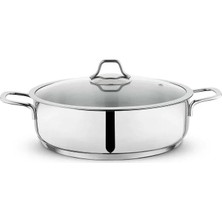 Schafer Held Basık Çelik Tencere 2 Parça 28 cm Inox