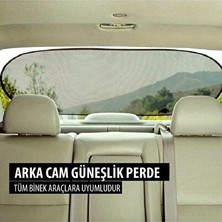 Solvéra Arka Cam Güneş Önleyici Perde, Araç Içi Serinlik Sağlar Oto Güneşlik Perde