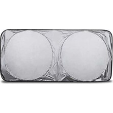 Solvéra Katlanır Ön Cam Güneşlik, Gözlük Modeli, Kolay Kullanım Oto Güneşlik Perde 150X70CM