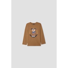 B&G Erkek Çocuk Kahverengi Tshirt