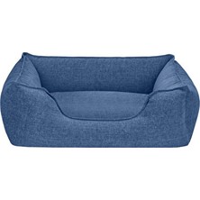 Solvéra Mavi Ğı, Yumuşak ve Sıcacık Uyku Alanı Kedi ve Köpek Yatağı 50X60CM