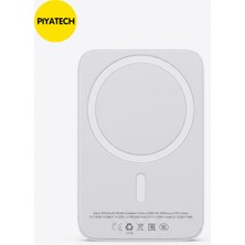 Piyatech 5000 Mah Magsafe Uyumlu Kablosuz Taşınabilir Hızlı Şarj Cihazı Powerbank