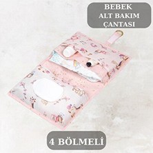 Solvéra Çok Gözlü Bebek Alt Açma ve Bez Düzenleme Çantası, Pratik Organizer Bebek Bakım Çantası