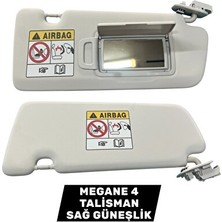 Solvéra Renault Megane 4 ve Talismanda Sağ Güneşlik Oto Güneşlik Perde