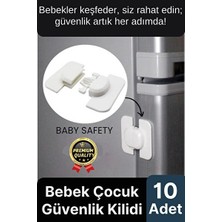 Solvéra Çocuklar Için Sabitleyici Güvenlik Kilidi, Buzdolabı ve Dolaplar Için Koruyucu ve Kilit