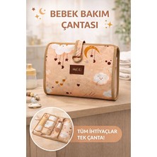 Solvéra Pratik Seyahat Bebek Alt Bakım Çantası, Organizer ve Hafif Tasarım Bebek Bakım Çantası 24X44