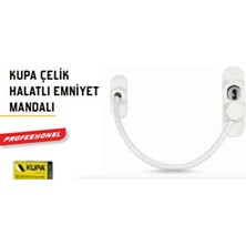 Solvéra Beyaz Plastik Halatlı Kupa Emniyet Kilidi - Güçlü ve Esnek Koruma Çözümü Koruyucu ve Kilit