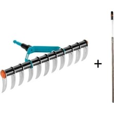 Gardena 3391 Çim Havalandırma Tırmığı + 3728 Combisystem Sap 180 cm