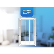 Solvéra Uzayabilen Fransız Pencere Güvenlik Bariyeri - 160-250 cm Koruyucu ve Kilit