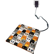 Solvéra Isıtıcılı Kedi ve Köpek Minderi, 45X45CM, Sıcak ve Konforlu Uyku Kedi ve Köpek Yatağı